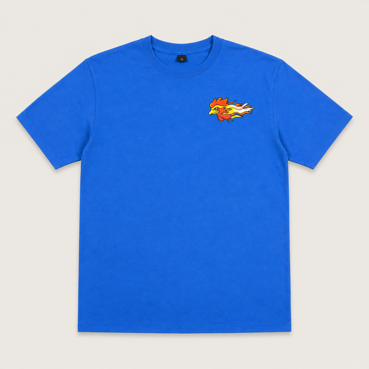 Rooster's Factory Support T-Shirt Blue Back