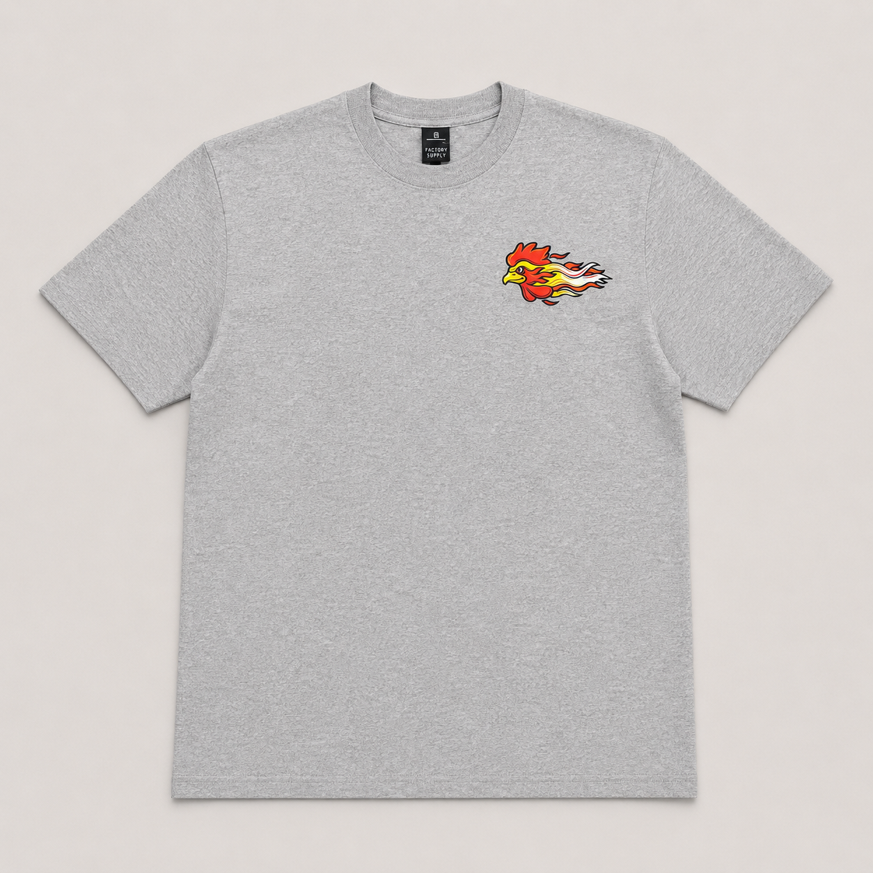 Rooster's Factory Support T-Shirt Gray Back