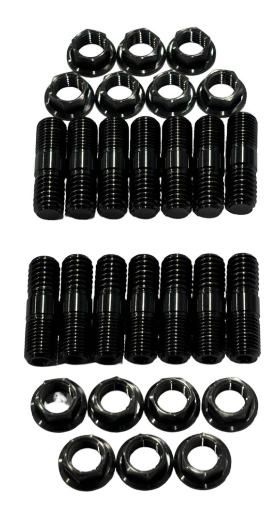 Black TI Header Stud Kit