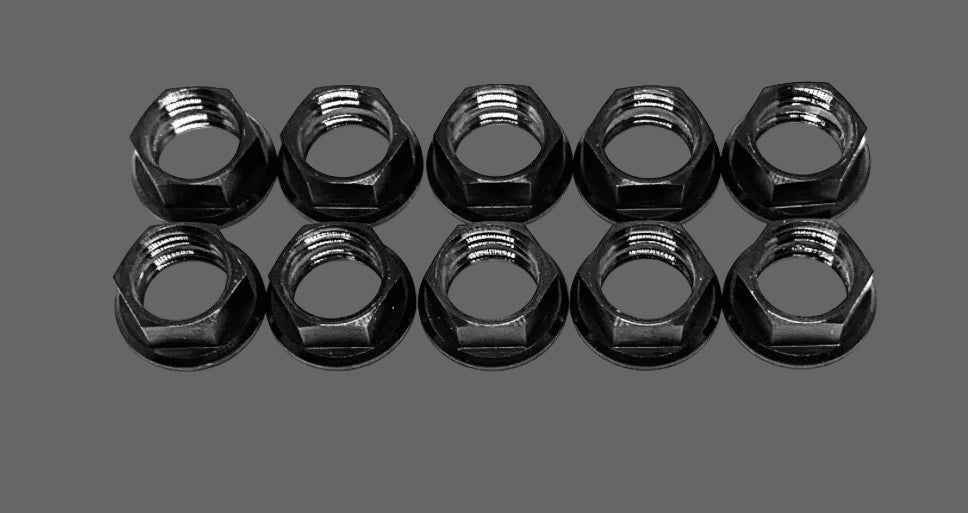 Black TI Nylock Nut Kit