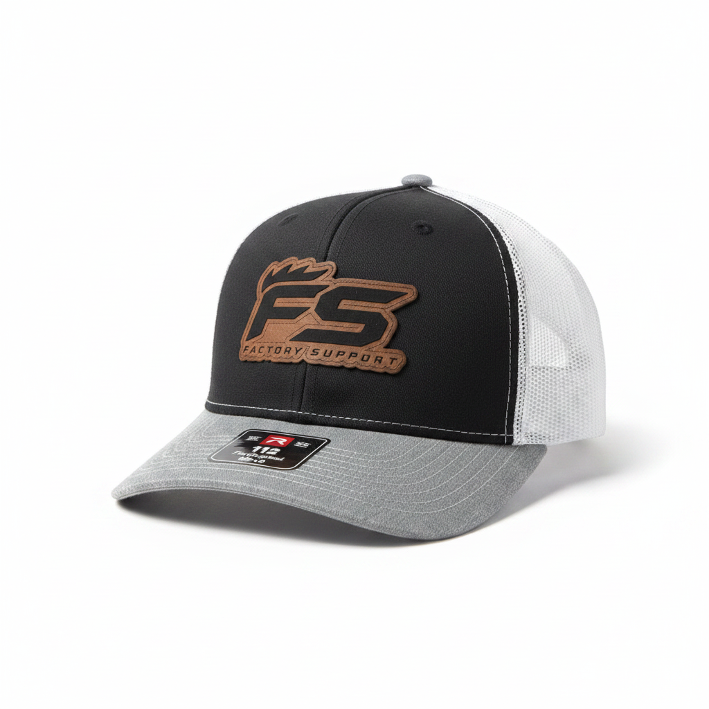 Black white gray hat cleaned up